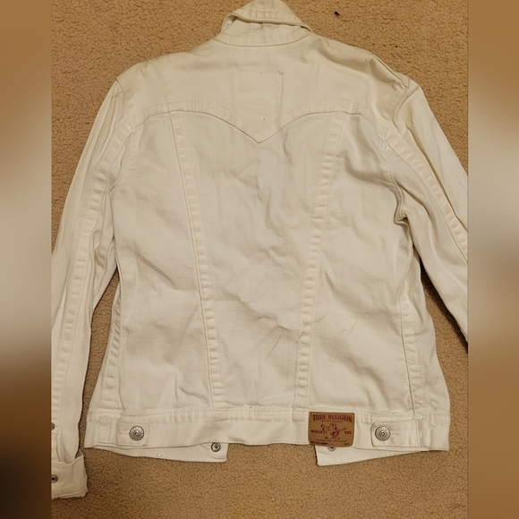 Vintage True Religion White Jean Jacket - Picture 3 of 3